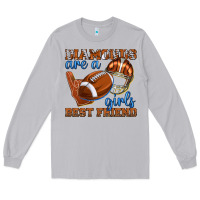 Moon Dust diamonds are a girls best friend football Long Sleeve Tee - texasbilliewilder