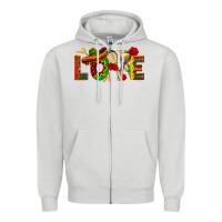 Dove Grey Mexico Love Zipper Hoodie - texasbilliewilder
