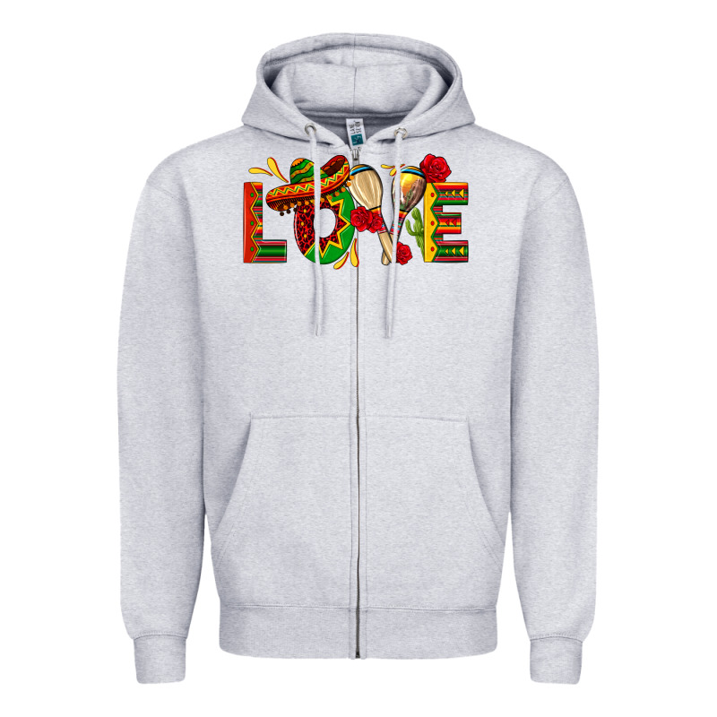 Mexico Love Zipper Hoodie by texasbilliewilder | Teevron