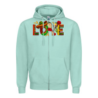 Seafoam Mexico Love Zipper Hoodie - texasbilliewilder