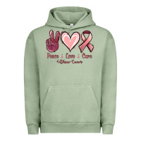 Pigment Oil Green Peace love cure Uterine Cancer Urban Hoodie - NancyCooperArtShop