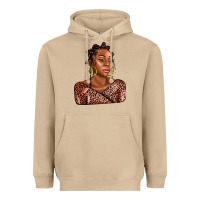 Mushroom afro woman Heavyweight Hoodie - AdoDesignShop
