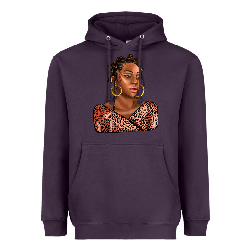 Afro Woman Heavyweight Hoodie by AdoDesignShop | Teevron