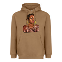 Toasted Coconut afro woman Heavyweight Hoodie - AdoDesignShop