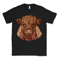 Black highland cow Classic Tee - RanaPortraitStore