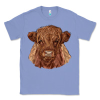 Colony Blue highland cow Classic Tee - RanaPortraitStore