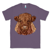 Lavender highland cow Classic Tee - RanaPortraitStore