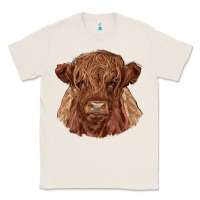 Natural highland cow Classic Tee - RanaPortraitStore