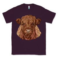 Plum highland cow Classic Tee - RanaPortraitStore