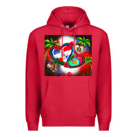 Cardinal dominican republic  leopard Premium Hoodie - AdoDesignShop