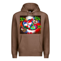 Chestnut dominican republic  leopard Premium Hoodie - AdoDesignShop