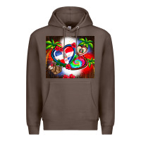 Coffee dominican republic  leopard Premium Hoodie - AdoDesignShop