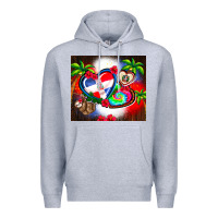 Heather Grey dominican republic  leopard Premium Hoodie - AdoDesignShop