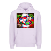 Lilac dominican republic  leopard Premium Hoodie - AdoDesignShop