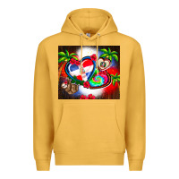 Mustard dominican republic  leopard Premium Hoodie - AdoDesignShop