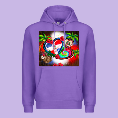 Dominican Republic  Leopard Premium Hoodie Designed By Adodesignshop