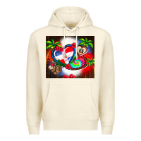 Sandshell dominican republic  leopard Premium Hoodie - AdoDesignShop