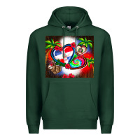 Sports Green dominican republic  leopard Premium Hoodie - AdoDesignShop