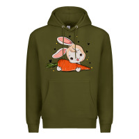 Army Green so hoppin boujee easter bunny stanley Premium Hoodie - MaliasSmallBusiness