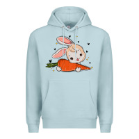 Blue Mist so hoppin boujee easter bunny stanley Premium Hoodie - MaliasSmallBusiness