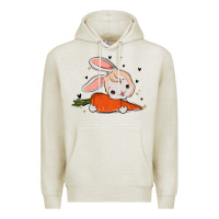 Oatmeal Heather so hoppin boujee easter bunny stanley Premium Hoodie - MaliasSmallBusiness
