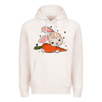 Pale Pink so hoppin boujee easter bunny stanley Premium Hoodie - MaliasSmallBusiness