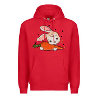 Red so hoppin boujee easter bunny stanley Premium Hoodie - MaliasSmallBusiness