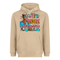 Mushroom afro wife mom nurse Heavyweight Hoodie - AdoDesignShop