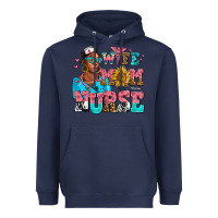 Navy afro wife mom nurse Heavyweight Hoodie - AdoDesignShop