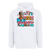 White afro wife mom nurse Heavyweight Hoodie - AdoDesignShop