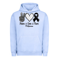 Pigment Grape Ice Peace love cure Melanoma Cancer Urban Hoodie - NancyCooperArtShop