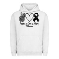 Pigment Lunar Rock Peace love cure Melanoma Cancer Urban Hoodie - NancyCooperArtShop