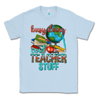 Dusty Blue busy doing cool teacher stuff Classic Tee - texasbilliewilder