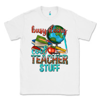 White busy doing cool teacher stuff Classic Tee - texasbilliewilder