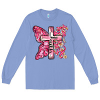 Colony Blue faith cancer cross Long Sleeve Tee - Zillion Design Studio