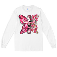 White faith cancer cross Long Sleeve Tee - Zillion Design Studio