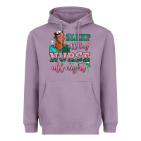 Lavender afro  nurse sleep all day nurse all night Heavyweight Hoodie - AdoDesignShop