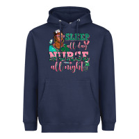 Navy afro  nurse sleep all day nurse all night Heavyweight Hoodie - AdoDesignShop