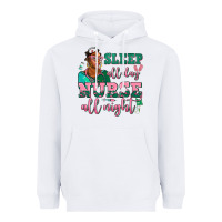 White afro  nurse sleep all day nurse all night Heavyweight Hoodie - AdoDesignShop