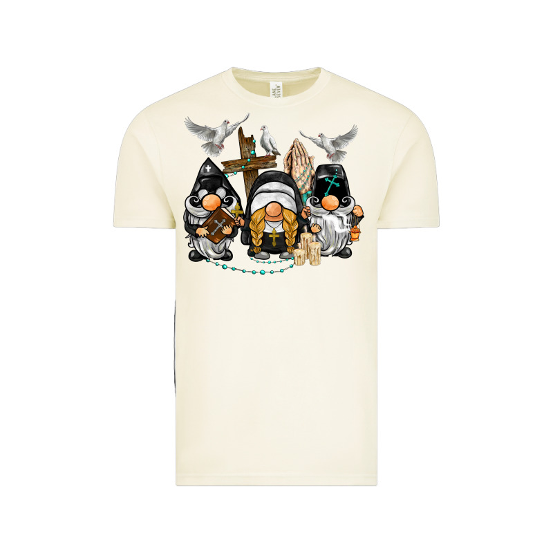 Pastor Nun Religious Gnome Vintage Tee by BarkalooDesign | Teevron