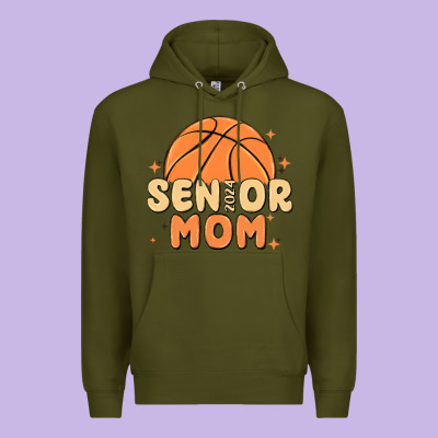 Senior Mom 2024 Premium Hoodie Designed By Maliassmallbusiness