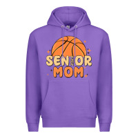 Purple senior mom 2024 Premium Hoodie - MaliasSmallBusiness