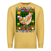 Antique Gold Christmas Chicken Premium Sweatshirt - Artiststas