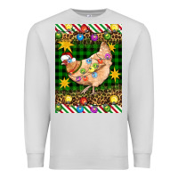 Dove Grey Christmas Chicken Premium Sweatshirt - Artiststas