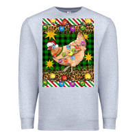 Heather Grey Christmas Chicken Premium Sweatshirt - Artiststas