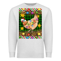 Oatmeal Heather Christmas Chicken Premium Sweatshirt - Artiststas