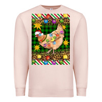 Pale Pink Christmas Chicken Premium Sweatshirt - Artiststas