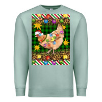 Seafoam Christmas Chicken Premium Sweatshirt - Artiststas
