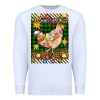 White Christmas Chicken Premium Sweatshirt - Artiststas