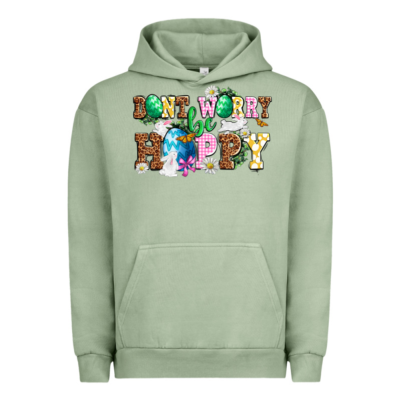 Don't Worry Be Hoppy Urban Hoodie by NancyCooperArtShop | Teevron